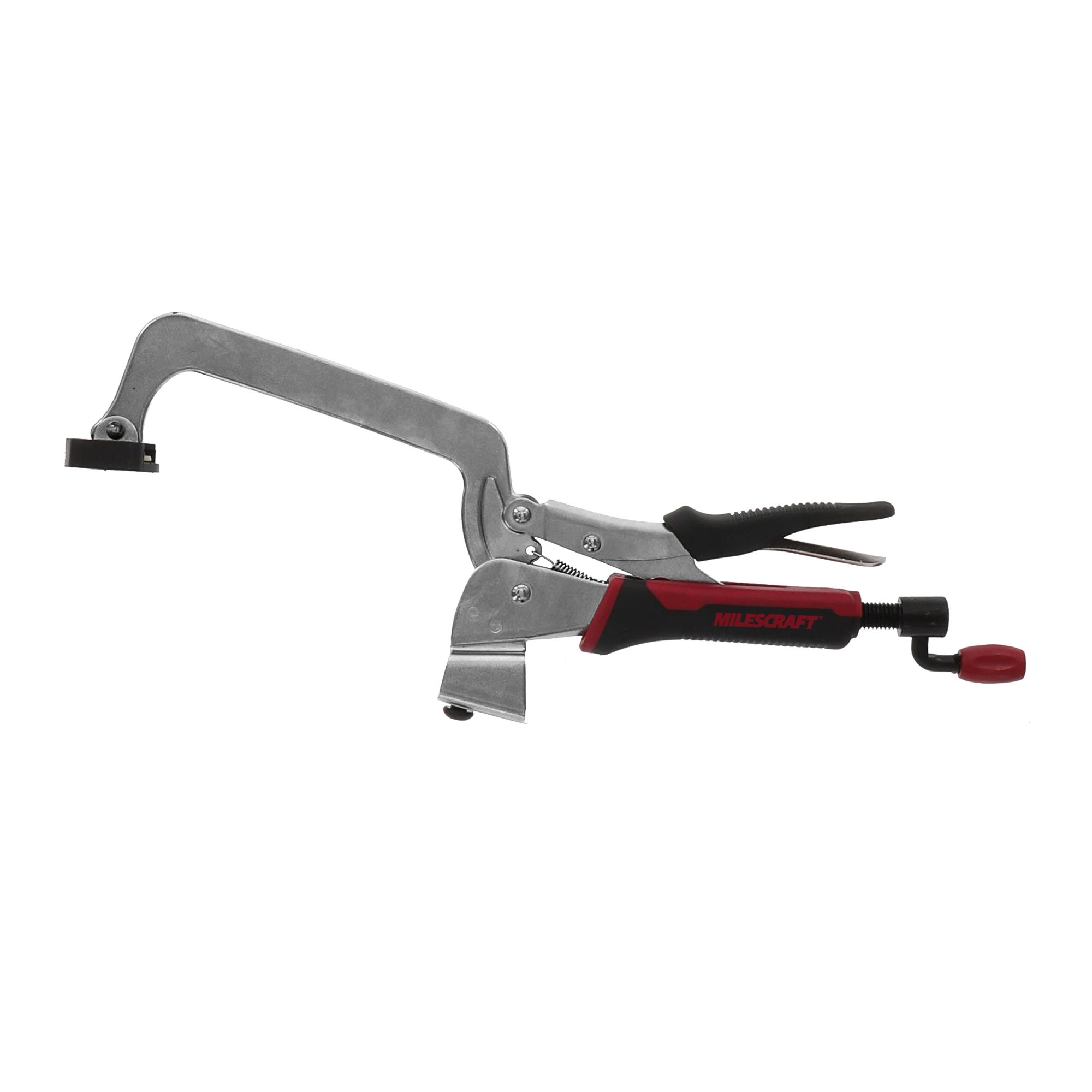 Milescraft Heavy-Duty Bench Clamp — 6in., Non-Marring Rubber Pad, Compatible with T-Tracks, Model# 40070003